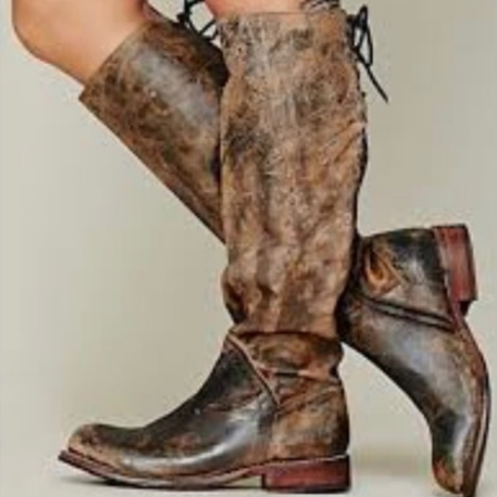 Bed Stu Manchester In TAUPE RUSTIC MASON Riding Boot